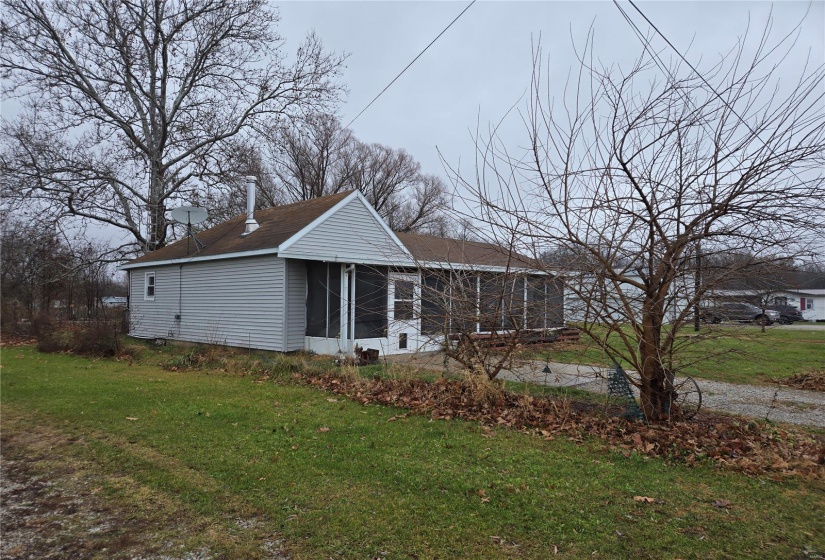 Side view of home